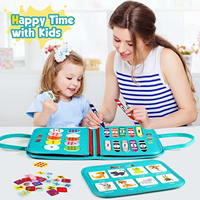 Jouets Montessori personnalisés, livre d'activités en feutre écologique avec des dessins animés, disponible en plusieurs couleurs, vente en gros d'usine, kits d'artisanat en feutre pour enfants
