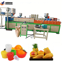 Leverancier van 75 a TYPE EPE schuimfruitnet-extrusiemachines voor de Indiase markt voor het verpakken van guava's.