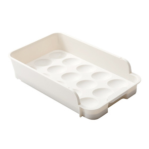 Egg <b>Storage</b> <b>Drawer</b> 15 Compartment <b>Stackable</b> Fridge Container White Freshness Preservation Kitchen Food Organizer - Product Image 4