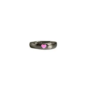 Schmuck Ringe Nische Liebe leuchtende Ring Live-Tuning Paar ein paar Ringe romantisches Herz Überzug Edelstahl tägliches Leben