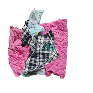 Venta al por mayor Toallitas industriales Trapos Clip de corte Textil Residuos de algodón de color de punto Paño de limpieza a granel - Product Image 1