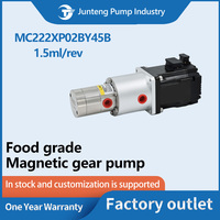 Pompe à engrenages à entraînement magnétique avec engrenages en acier inoxydable SS316 et PEEK pour les fabricants et fournisseurs d'équipements de fluides d'échappement automobile