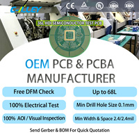 Fabricante de PCB HDI Multicapa de Forma Redonda Personalizada, PCB HDI de 36 Capas para Pruebas ATE de Semiconductores, Equipo de Prueba de IC para Wafer