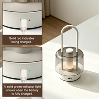 Lanterne LED portable en gros avec commande tactile, lampe de table décorative pour hôtel, restaurant, patio, jardin, éclairage domestique