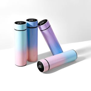 Wholesale Custom Sports-Design Smart <b>Drinkware</b> Stainless Steel Light Vacuum Flask Digital LED Display Temperature Water Bottle - Product Image 3