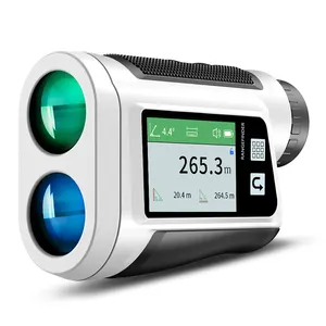 Medidor de distancia óptico digital para exteriores, telémetro láser de caza con arco, golf, con pantalla de visualización, 1500m