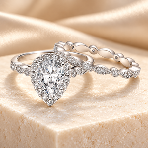 Set di Anelli a Goccia Marquise per Donne, Accessori Classici per Uso Quotidiano - Product Image 3