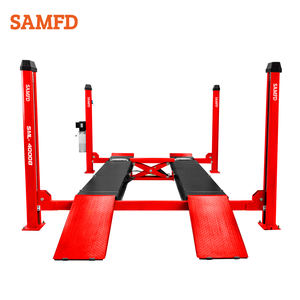 SAMFD Usine <span class=keywords><strong>Pas</strong></span> <span class=keywords><strong>Cher</strong></span> CE Certifié 4T Ascenseur Hydraulique à Quatre Postes avec 4000kg/8800lbs Capacité et Caractéristiques d'Alignement - Product Image 5