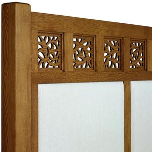 French Vintage Wave Upholstered Solid Wood <b>Bed</b>, 1.8m King <b>Size</b> <b>Bed</b> for Master Bedroom, American Country Distressed Fabric <b>Bed</b> - Product Image 4