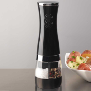 Molino de Sal y Pimienta con 2 Mecanismos de Cerámica, Molinillo de Especias Eléctrico de Gran Tamaño, 2 en 1, Blanco - Product Image 5