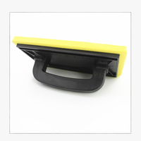 Truelle à enduire en mousse EVA de qualité industrielle 22x13cm, avec encoches, poignée ergonomique en plastique noir/jaune pour carrelage