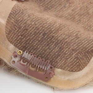 HonorHair 모노 레이스 토퍼 12*8cm Pu 실크베이스 중국 레미 인모 토퍼 여성용 - Product Image 5