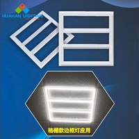 Cadre de panneau lumineux Led, plafonnier de maison 595 Edgelit universel 54w, lumières de Grille
