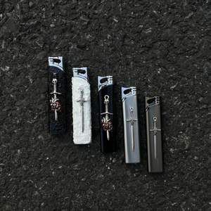 2025 nouvelle épée <span class=keywords><strong>serpent</strong></span> papillon croix sainteté rose flamme Jet briquets coupe-vent Vintage torche <span class=keywords><strong>briquet</strong></span> - Product Image 3