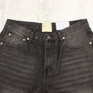 Custom Vintage Washed Flared <strong>Denim</strong> <strong>Jeans</strong> Trousers 100% Cotton Faded Patchwork Oversized Men's <strong>Denim</strong> Pants - Product Image 3