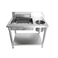 Table de cuisson manuelle commerciale directe, 0.8m, emballage kfc, table de cuisson pour poulet frit
