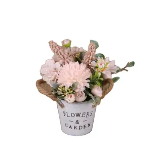 Hoge Kwaliteit Kleine Daisy Kunstbloemen Witte Roze Bloemen Voor Thuis Decoratie Bruiloft Decoratie
