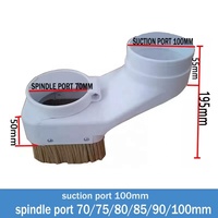 Nettoyeur de poussière CNC 70/75/80/85/90/100mm couvercle anti-poussière en nylon pour moteur de broche accessoires de machines-outils à bois