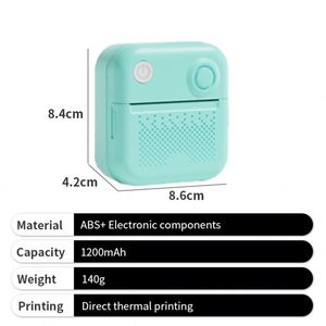 Impresora de Etiquetas Térmicas 2026, Color Rosa Personalizado, Impresora Portátil Mini de Plástico para Uso Doméstico - Product Image 4