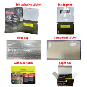 wholesale custom resealable gv virginia empty tobacco pouches 30g 50g smoking leaf packaging <b>bags</b> - Product Image 2