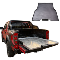 Plateau coulissant universel en aluminium robuste pour benne de camion, tiroir coulissant à pousser et tirer pour Toyota Tacoma, Ford F150, Nissan Tacoma, GMC, RAM