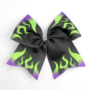 Croix Frontière Méchant Rose Vert Arc Magique Méchante Sorcière Flamme <span class=keywords><strong>Cheveux</strong></span> Ornement Chapeaux Enfant Fille Cheerleading Épingle À <span class=keywords><strong>Cheveux</strong></span> Ruban <span class=keywords><strong>Clip</strong></span> - Product Image 6