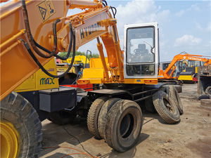 Excavadora de segunda mano superventas de alta calidad HYUNDAI 130W Adecuado para obras de construcción Excavadora de ruedas - Product Image 5