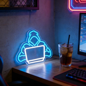 Letrero LED de Neón <span class=keywords><strong>con</strong></span> Temática de Hacker, Luz USB para Sala de <span class=keywords><strong>Juegos</strong></span>, Dormitorio, Cibercafé, Sala de Esports, Decoración de Pared para Hogar y Comercios - Product Image 6