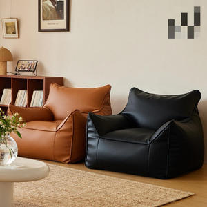 Poltrona <span class=keywords><strong>Sacco</strong></span> di Lusso Singola, Copertura per Divano Relax in <span class=keywords><strong>Ecopelle</strong></span> Scamosciata PU, <span class=keywords><strong>Pouf</strong></span> <span class=keywords><strong>Sacco</strong></span> per Camera da Letto e Soggiorno - Product Image 1