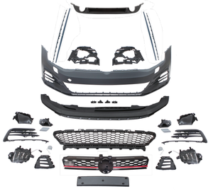 Kit carrosserie de mise à niveau pour <span class=keywords><strong>Golf</strong></span> 7 Facelift vers GF7.<span class=keywords><strong>5</strong></span> 2013-2017 <span class=keywords><strong>GTI</strong></span>, comprenant Phares, Pare-chocs, Jupes latérales et Calandre - Product Image 1