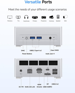 MINISFORUM UM880 Plus R7 8845HS Processeur Octa Core 16 Go 32 Go RAM 1 To SSD Boîtier Métallique WIFI 7 BT 5.4 Mini PC Compact - Product Image 2