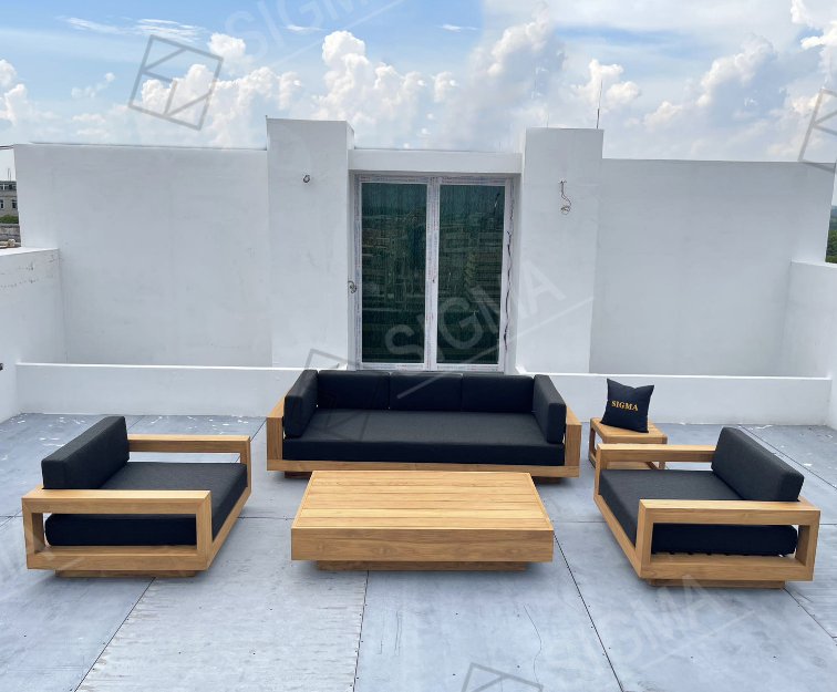 Outdoor Furniture Set Garden Sofa Set Furniture Sectional Sofa Teak Wood Patio Furniture Jinhua Sigma Industrial Trading Co Ltd