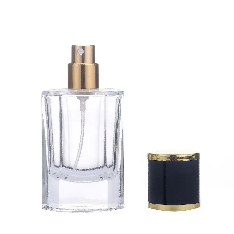 Botella de Perfume de lujo para mujer, cristal de cristal, Perfume, fragancia, rociador de niebla, transparente, maquillaje, envase vacío de Perfume, 30ML