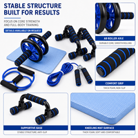 Ensemble d'entraînement abdominal tout-en-un 7 pièces, barres de pompes, équipement de fitness multifonctionnel pour la maison, salle de sport intérieure, entraînement musculaire