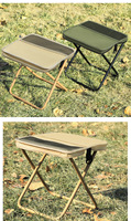 Chaise pliante portable légère en polyester avec sac à dos, fermeture éclair et ceinture, idéale pour le camping, les voyages, la randonnée et les pique-niques, grande taille