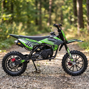 Minimoto de Cross de 2 Tiempos, Nueva, Color Verde Hierro y Negro, para Jóvenes, para Carreras al Aire Libre, Motor BY-067, Gran Potencia, en Oferta - Product Image 5