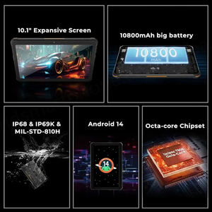 แท็บเล็ต HOTWAV Tab R8 4GB+128GB รุ่นทนทาน ขนาด 10.1 นิ้ว รองรับ 4G ระบบปฏิบัติการ Android 14 เวอร์ชันสากล แบตเตอรี่ 10800MAH กล้องหลัก 13MP - Product Image 2