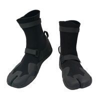 DIVESTAR sepatu bot air Neoprene 3mm, sepatu bot air luar ruangan profesional, sepatu selam selancar terpisah bersirkulasi air Neoprene 3mm