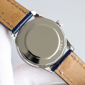 Reloj Automático Analógico de Lujo para Hombre, Manecillas Luminosas, Visualización del Calendario, Correa de Cuero Azul, Reloj Impermeable - Product Image 4
