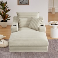 Canapé-lit d'angle compact moderne avec coussin unique en mousse éponge, fauteuil inclinable rembourré pour salon
