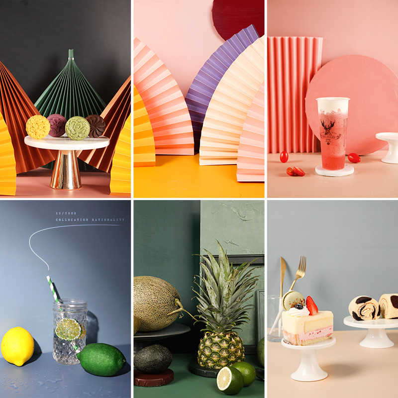 Двухсторонний бумажный фон Yiscaxia 57*87 см для студийной видеосъемки пищи ювелирные изделия косметика