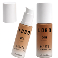 Fond de Teint Liquide Végétalien Contrôle du Sébum Fini Mat Sans Cruauté Animale Ingrédients Biologiques à Base de Plantes Maquillage de Base Marque Privée