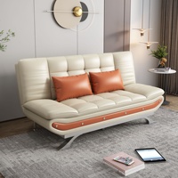 Sofá Cama Plegable Modular de Doble Uso, Moderno, Multifuncional, de Tela Tecnológica, para Apartamentos Pequeños, Sala de Estar, con Almacenamiento