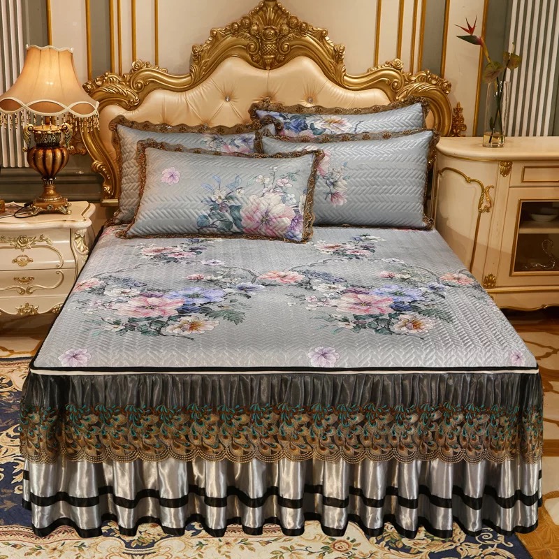Couvre-lit Ou Couette Vintage Fleuri Multicolore – Quilt Piqué Main – Taille Full/queen – Jaune Et Fleurs