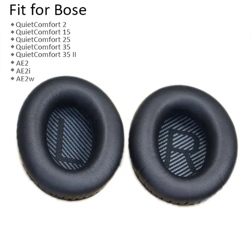Holesale-almohadillas de repuesto de espuma para auriculares, almohadillas de repuesto personalizadas de alta calidad para los oídos, almohadillas de espuma viscoelástica para qc35