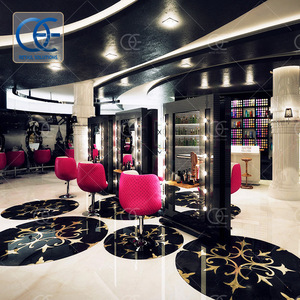 Attrezzature per parrucchieri Design personalizzato espositore per parrucchieri vetrina forniture di bellezza negozio mobili specchi per parrucchieri - Product Image 4