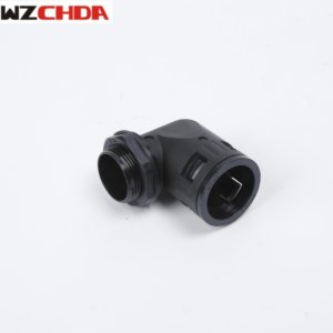 Nylon right angle cable glands linh hoạt nhựa khuỷu tay ống phù hợp PG chủ đề sóng ống dẫn kết nối cho sóng Ống - Product Image 3