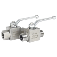Vanne d'arrêt haute pression en acier au carbone YJZQ KHB G1/4 G3/8 G1/2 50Mpa