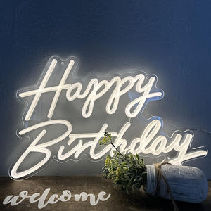 Dropshipping personalizado acrílico LED luces de neón signos para guardería dormitorio sala de juegos Club Bar boda fiesta habitación Decoración - Product Image 5