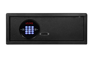 Coffre-fort d'hôtel pour ordinateur portable avec écran LCD et rétroéclairage des boutons, coffre-fort économique à verrouillage motorisé pour écran LCD